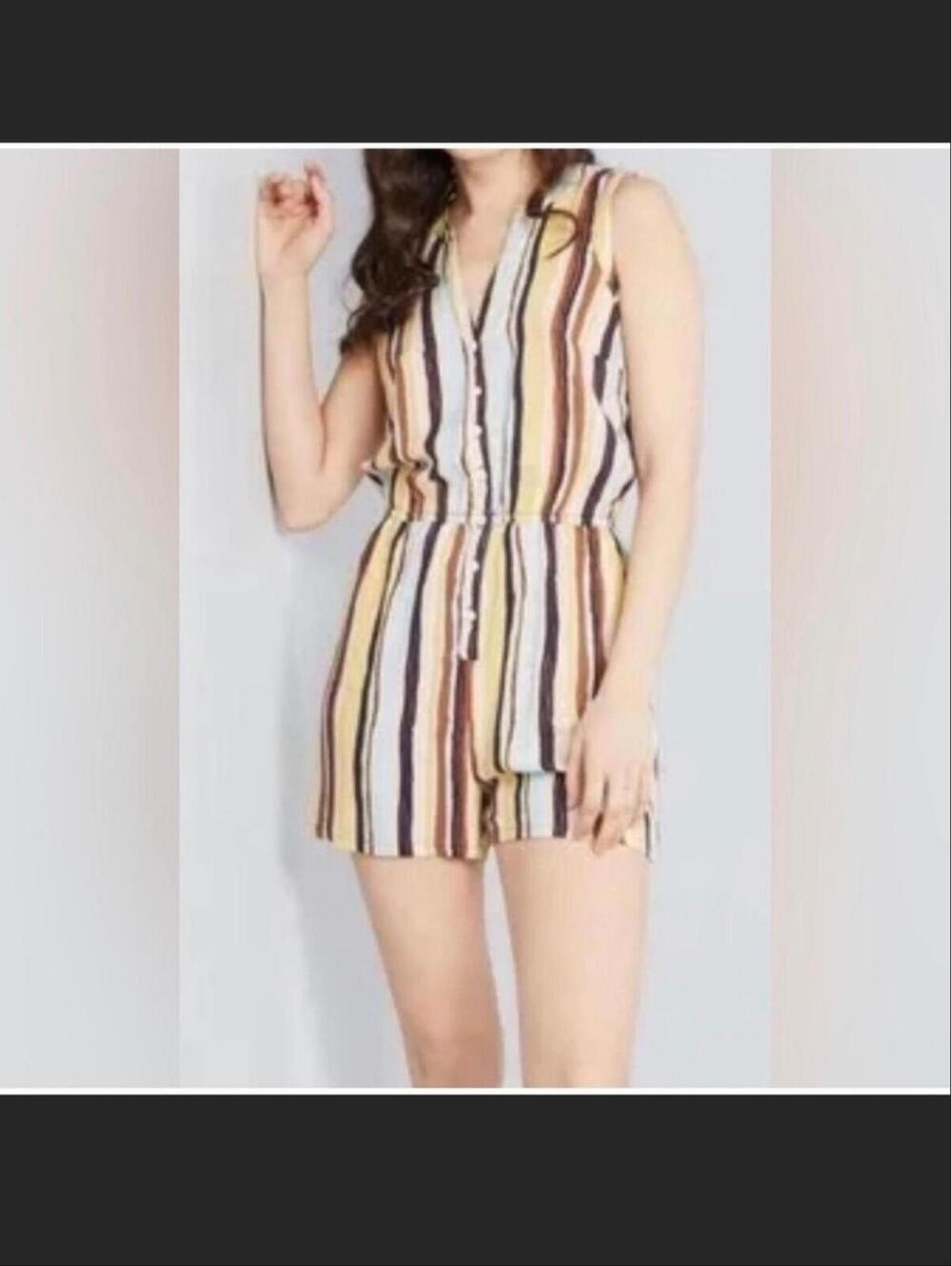 Modcloth Cafe Au Soleil Romper